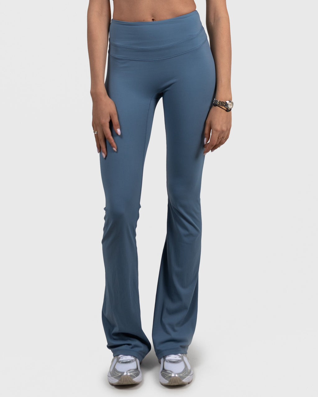 Straight High-Rise Leggings - Blue